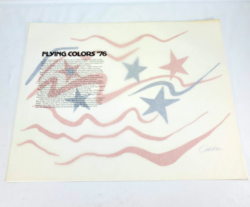 Alexander calder flying - flying, colors